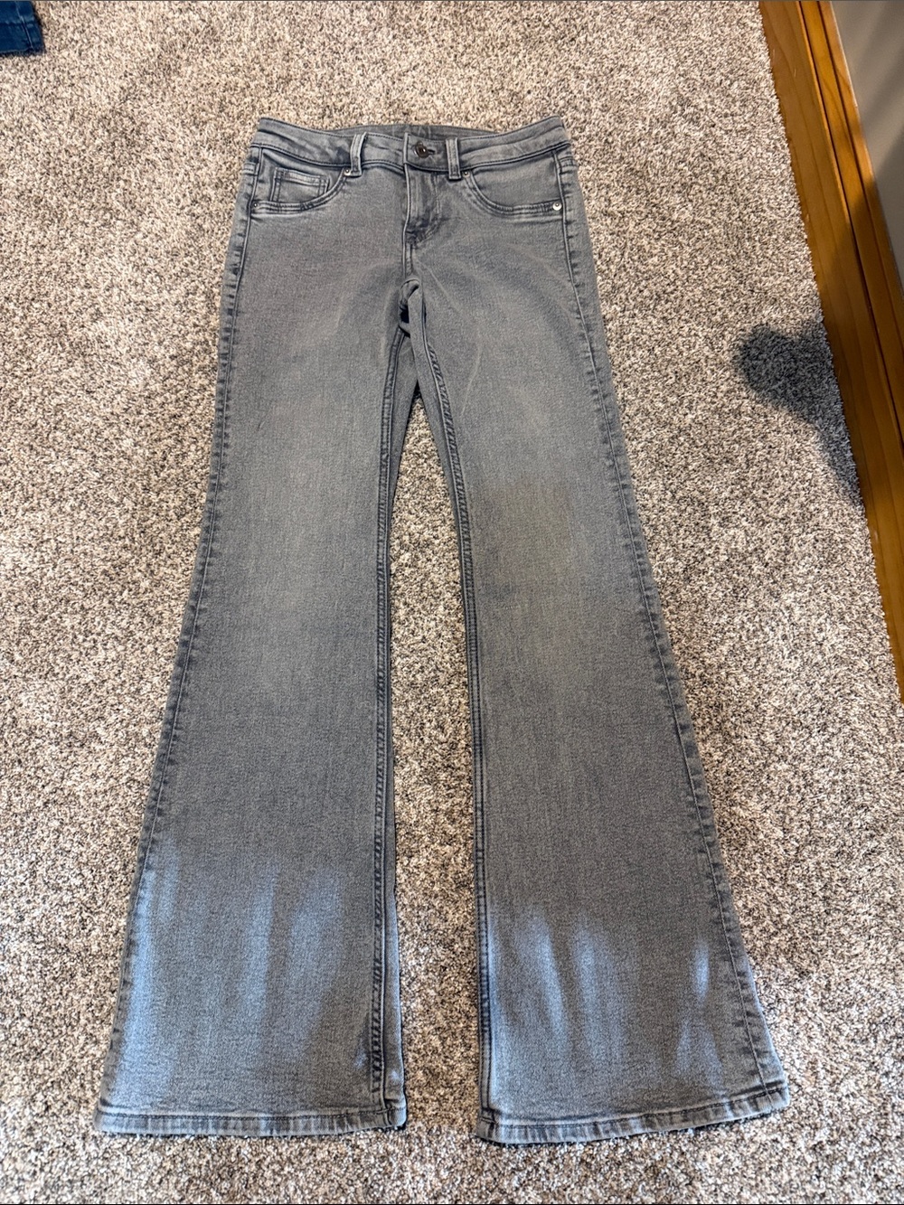 Women's Flared Jeans - Light Gray